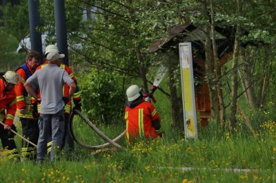 Winnenden: Brandeinsatz im Winnender Klinikum - Insektenhotel brennt aus